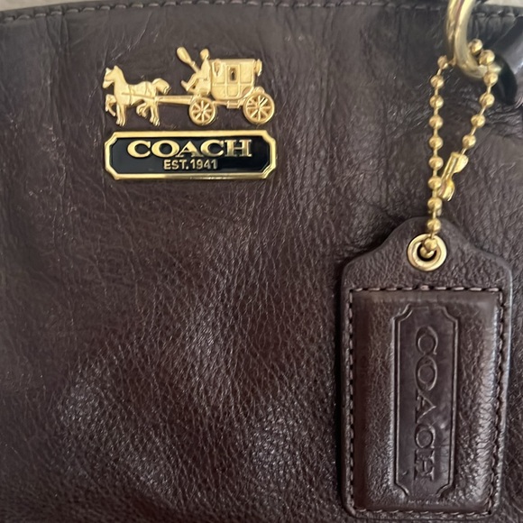 ✨Vintage Coach 1941 top handle brown leather bag with matching wallet!✨ - Picture 8 of 12